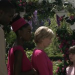 (L-R) Nathan Lindsey, Yaani King, Florence Henderson and Stephanie Patton in "FOR HEAVEN'S SAKE"