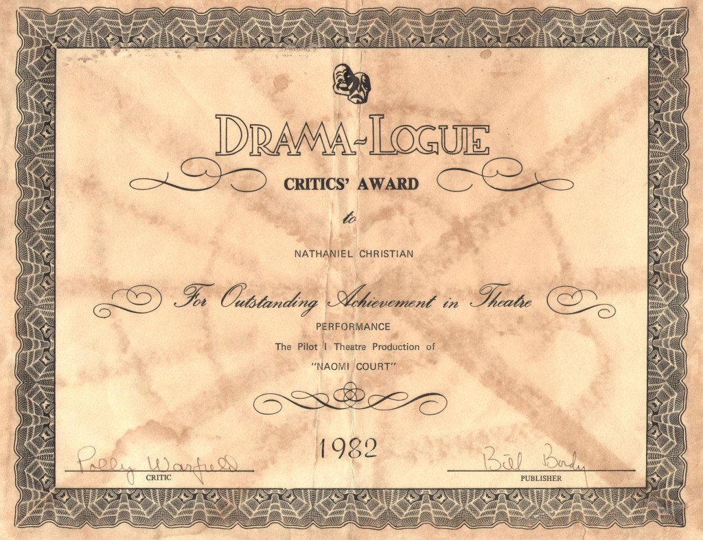 Nat Christian - DL Award - Naomi Court