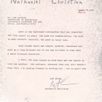 Nat Christian - Zoo Story - CHINO Letter