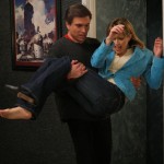 Nat Christian throwing Kim Oja out in CHANNELS